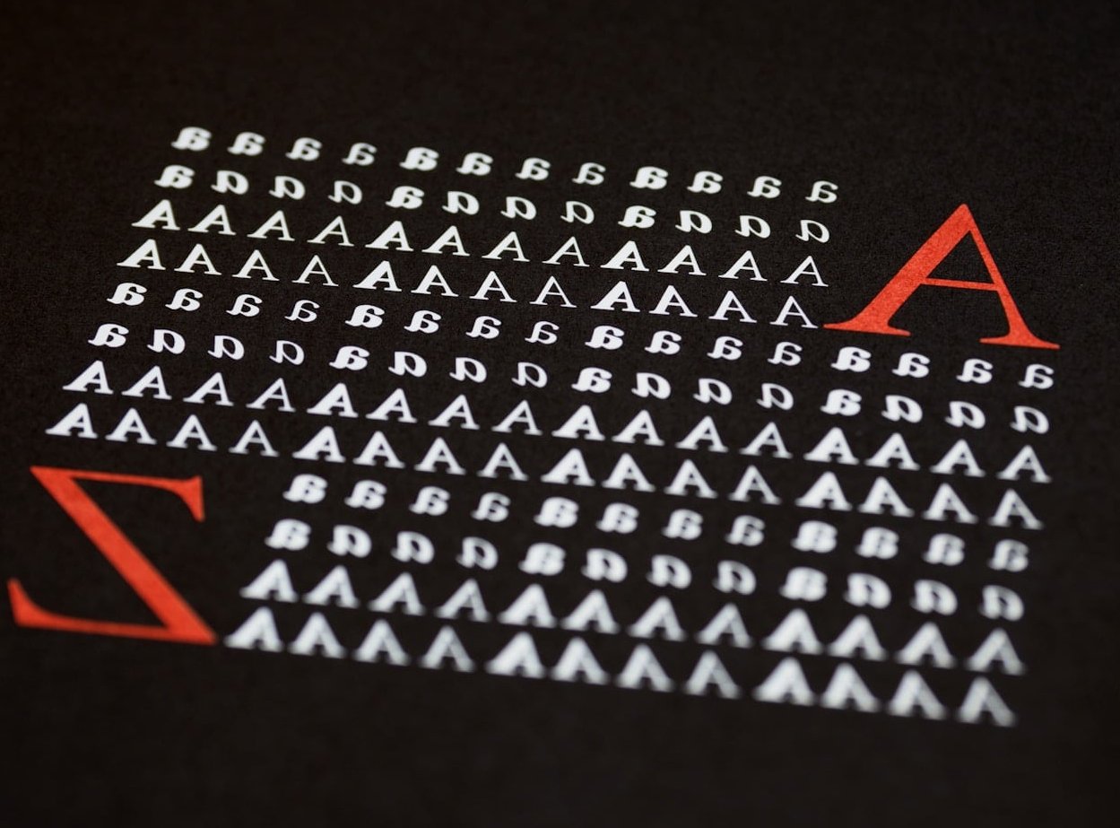 drop cap typography magazine